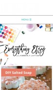 How everythingetsy.com looks like on a mobile device such as an iPhone.
