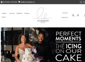 How everythinglulu.com looks like on a tablet such as an iPad.