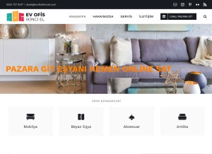 How evofisikinciel.com looks like on a tablet such as an iPad.