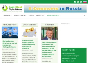 How ewdn.com looks like on a tablet such as an iPad.