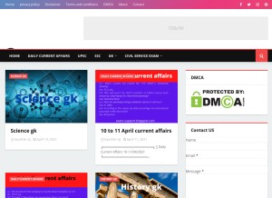 How exam-support.blogspot.com looks like on a tablet such as an iPad.