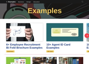 How examples.com looks like on a tablet such as an iPad.