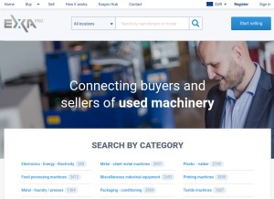 How exapro.com looks like on a tablet such as an iPad.
