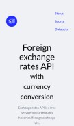 How exchangeratesapi.io looks like on a mobile device such as an iPhone.