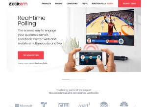 How excitem.com looks like on a tablet such as an iPad.