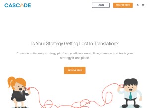 How executestrategy.net looks like on a tablet such as an iPad.