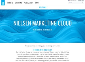 How exelator.com looks like on a tablet such as an iPad.