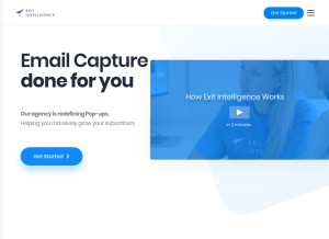 How exitintel.com looks like on a tablet such as an iPad.