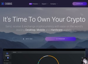 How exodus.io looks like on a tablet such as an iPad.