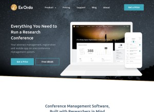 How exordo.com looks like on a tablet such as an iPad.