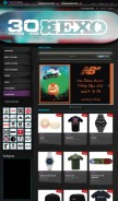 How exoshop.com looks like on a mobile device such as an iPhone.