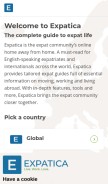 How expatica.com looks like on a mobile device such as an iPhone.