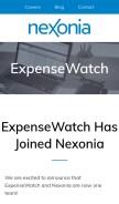 How expensewatch.com looks like on a mobile device such as an iPhone.