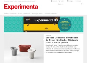 How experimenta.es looks like on a tablet such as an iPad.