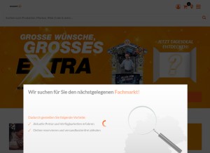 How expert.de looks like on a tablet such as an iPad.
