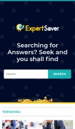 How expertsaver.net looks like on a mobile device such as an iPhone.