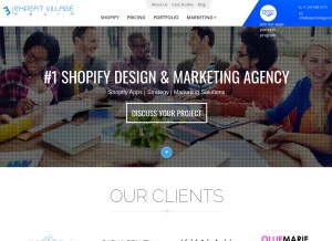 How expertvillagemedia.com looks like on a tablet such as an iPad.