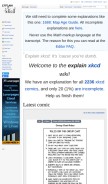 How explainxkcd.com looks like on a mobile device such as an iPhone.