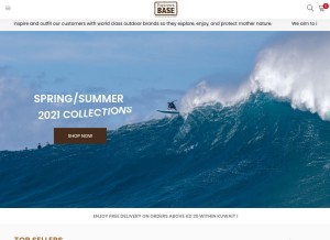 How explorersbase.com looks like on a tablet such as an iPad.
