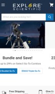 How explorescientificusa.com looks like on a mobile device such as an iPhone.