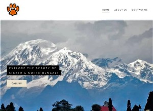 How exploresikkim.in looks like on a tablet such as an iPad.