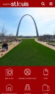 How explorestlouis.com looks like on a mobile device such as an iPhone.