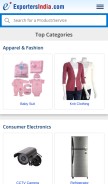 How exportersindia.com looks like on a mobile device such as an iPhone.
