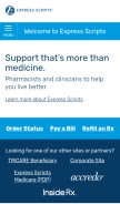 How express-scripts.com looks like on a mobile device such as an iPhone.