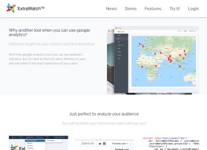 How extrawatch.com looks like on a tablet such as an iPad.