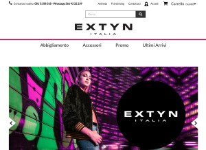 How extyn.it looks like on a tablet such as an iPad.