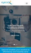 How eyeconx.net looks like on a mobile device such as an iPhone.