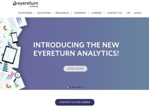How eyedemand.com looks like on a tablet such as an iPad.