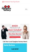 How eyeglassfactory.com looks like on a mobile device such as an iPhone.