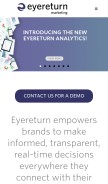 How eyereturn.com looks like on a mobile device such as an iPhone.