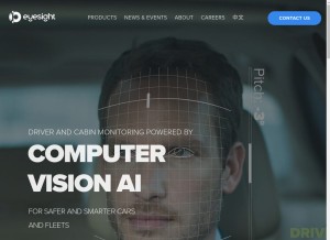 How eyesight-tech.com looks like on a tablet such as an iPad.