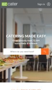 How ezcater.com looks like on a mobile device such as an iPhone.