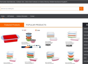 How ezcook-china.com looks like on a tablet such as an iPad.