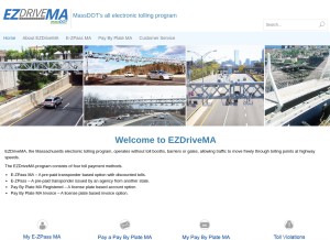 How ezdrivema.com looks like on a tablet such as an iPad.