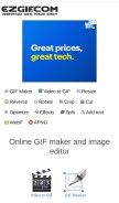 How ezgif.com looks like on a mobile device such as an iPhone.