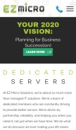 How ezmicro.com looks like on a mobile device such as an iPhone.