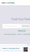 How ezpackagetracking.com looks like on a mobile device such as an iPhone.
