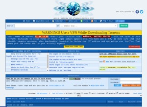 How ezrss.it looks like on a tablet such as an iPad.