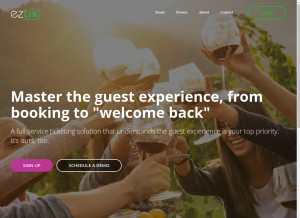 How eztix.co looks like on a tablet such as an iPad.