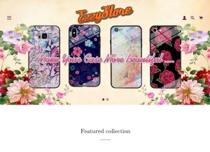 How ezzystore.com looks like on a tablet such as an iPad.