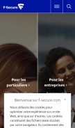 How f-secure.com looks like on a mobile device such as an iPhone.