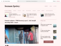 Desktop screenshot for seznamzpravy.cz