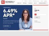 Desktop screenshot for members1st.org