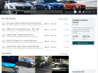 Desktop screenshot for cadillacforums.com