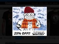 Desktop screenshot for qwertee.com