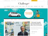 Desktop screenshot for challenges.fr